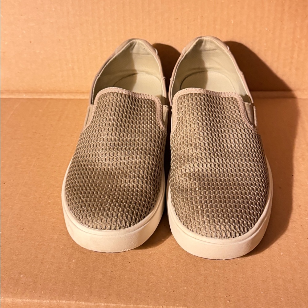 OluKai Men's Woven Tan Slip-On Loafers